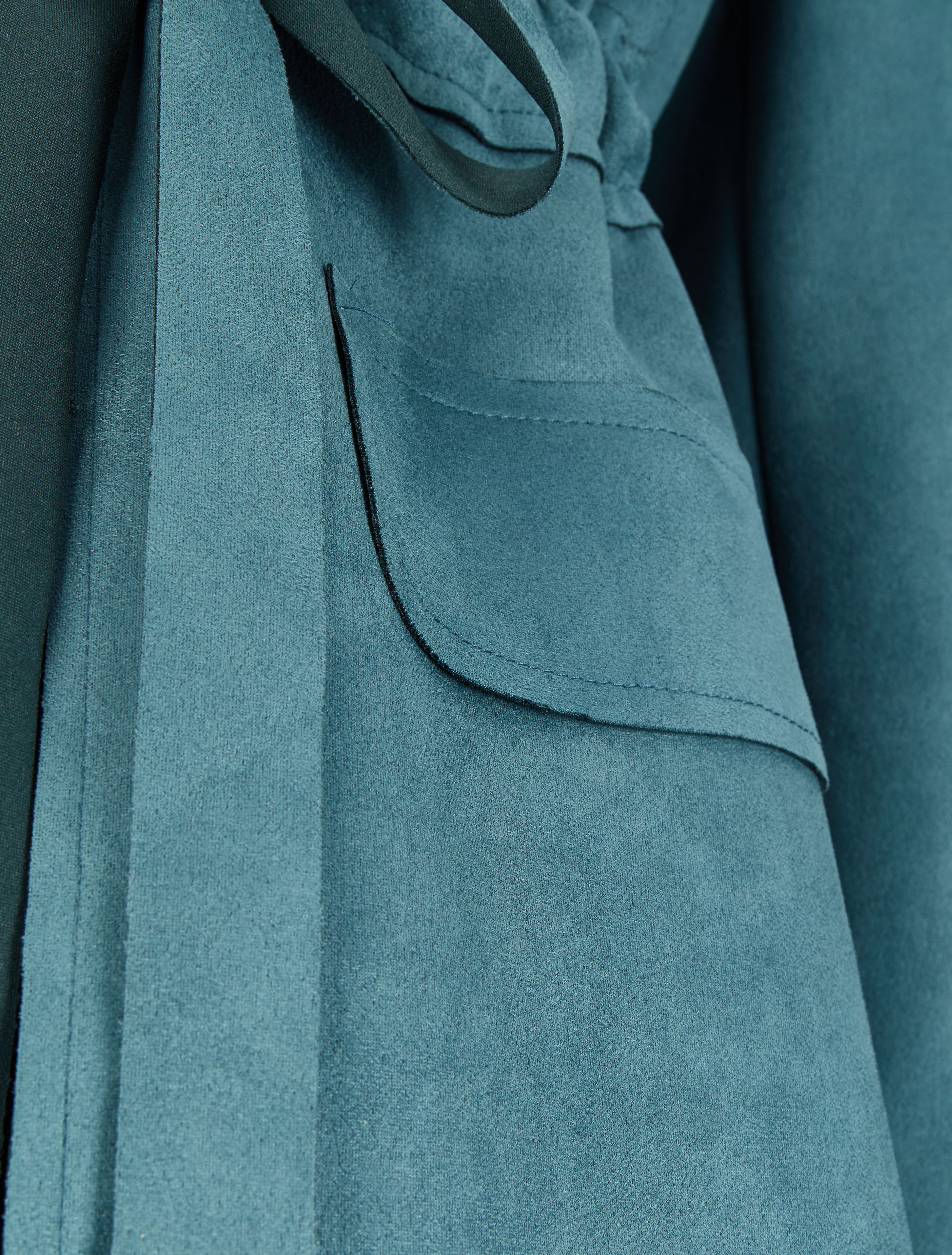 Veste en suédine à pattes d&