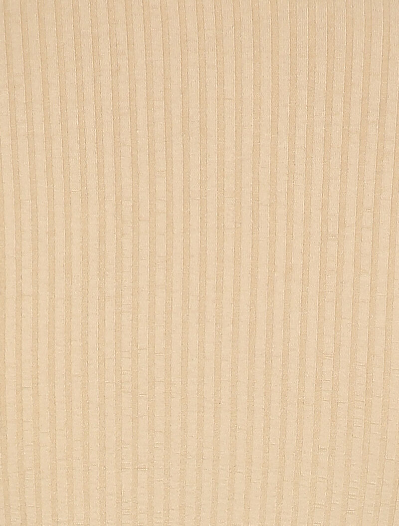 Body côtelé à col montant - Beige - 3