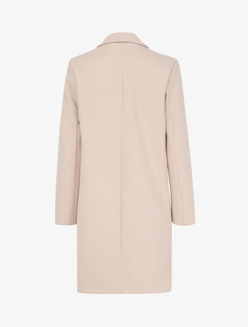 Manteau classique à un bouton - Beige - 2