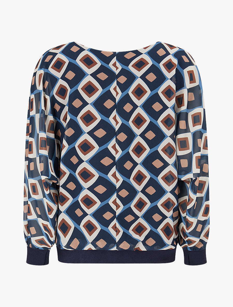 Top en voile à motifs 70&