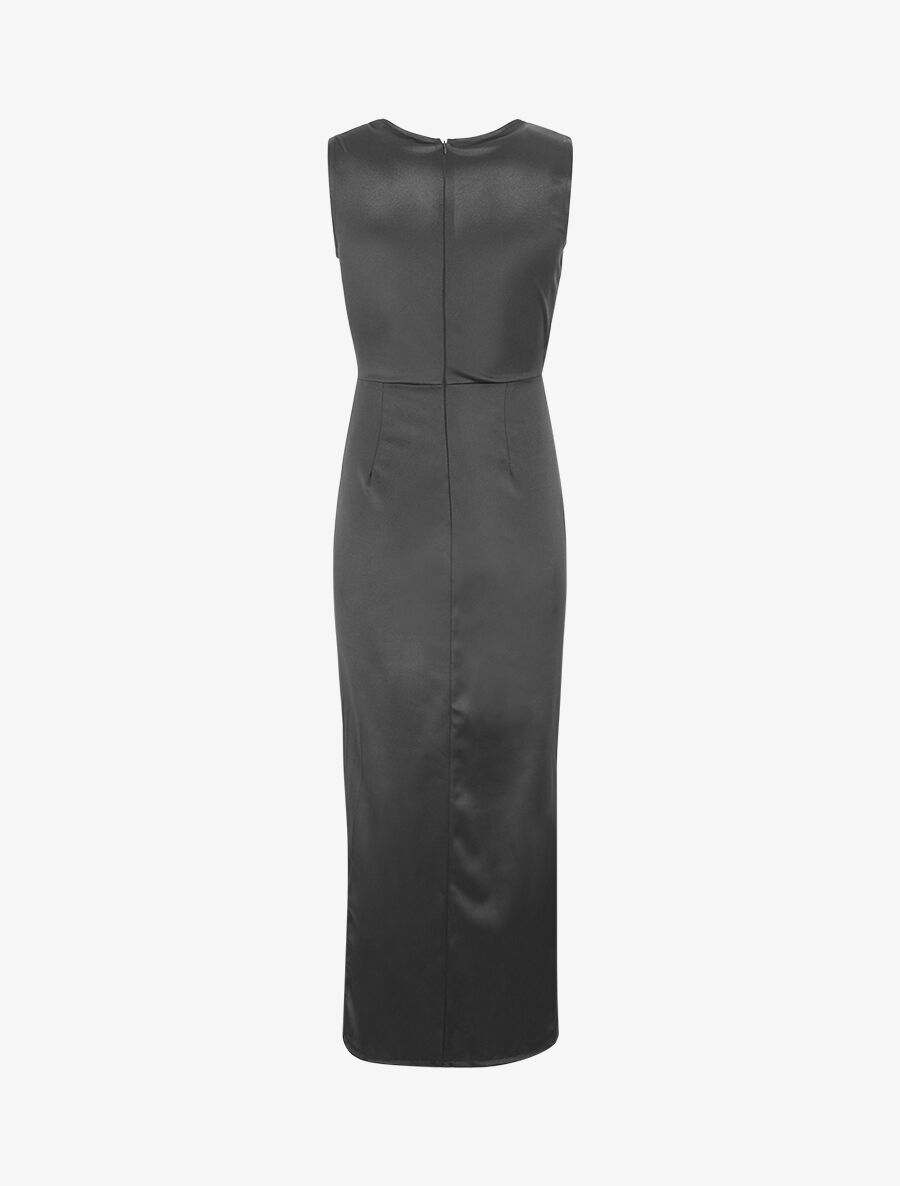 Robe de soirée coupe sirène drapée - Noir - 2