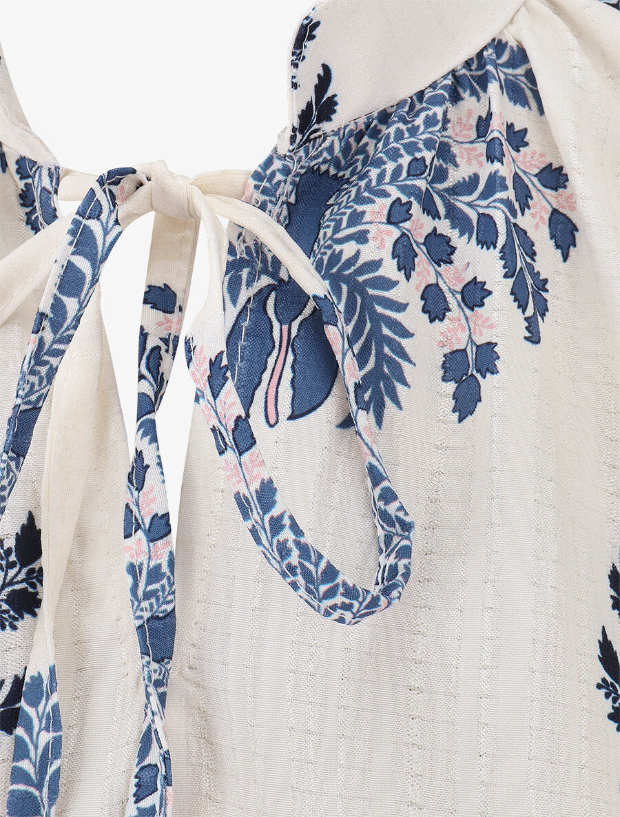 Top sans manches à imprimé fantaisie - Marine - 3