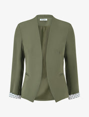 Veste droite à épaulettes - Kaki - 1