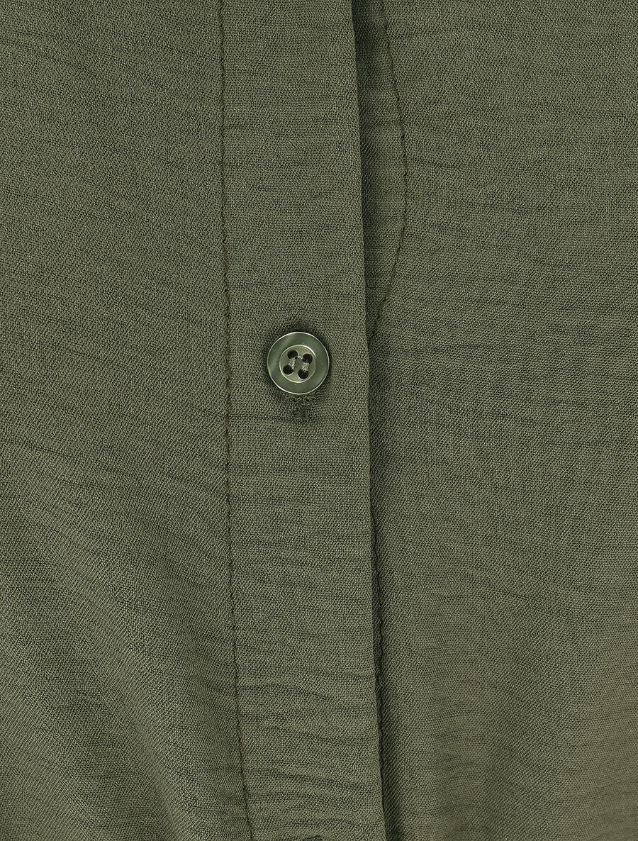 Combinaison ample style chemise - Kaki - 3