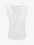 Top sans manches col bénitier et dos en dentelle - Blanc - 1