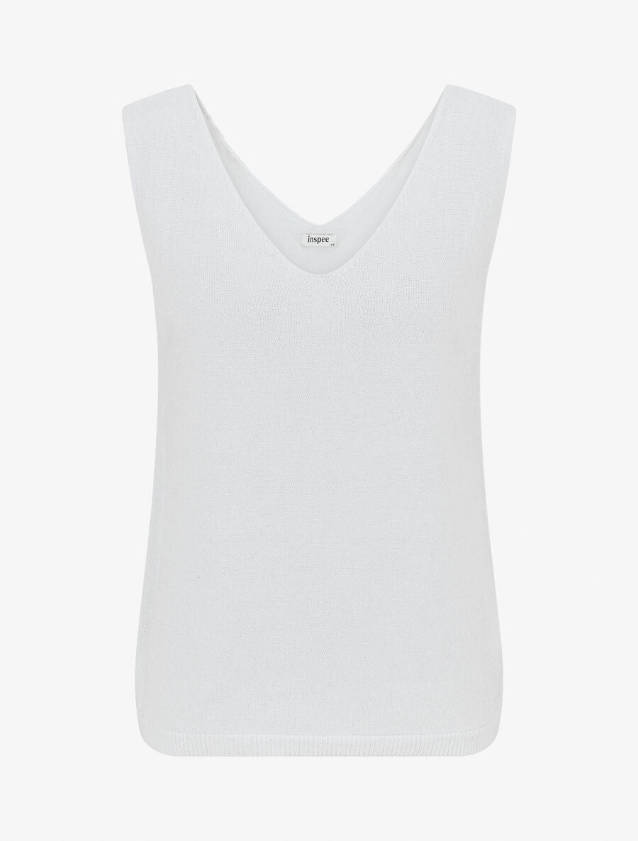 Débardeur en maille irisée - Blanc - 4