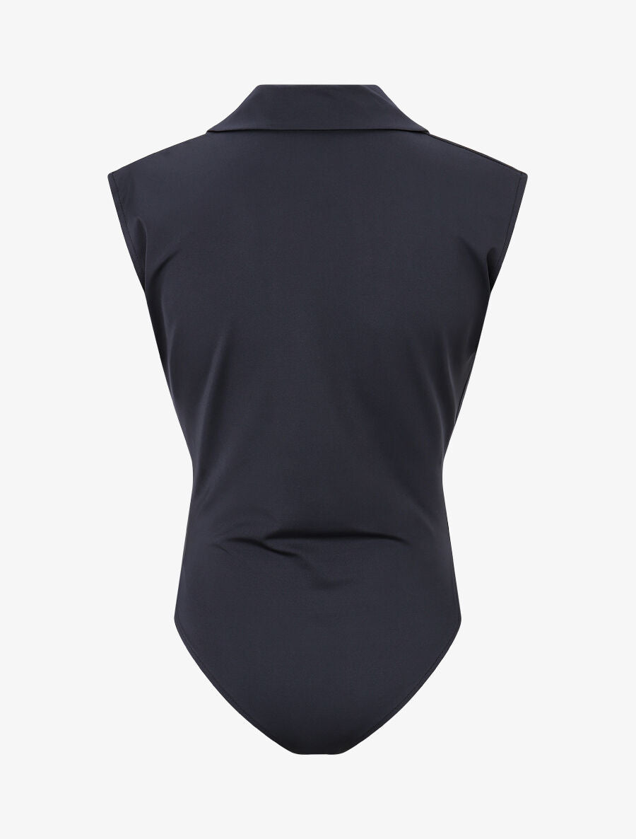 Body uni à col bénitier - Marine - 2