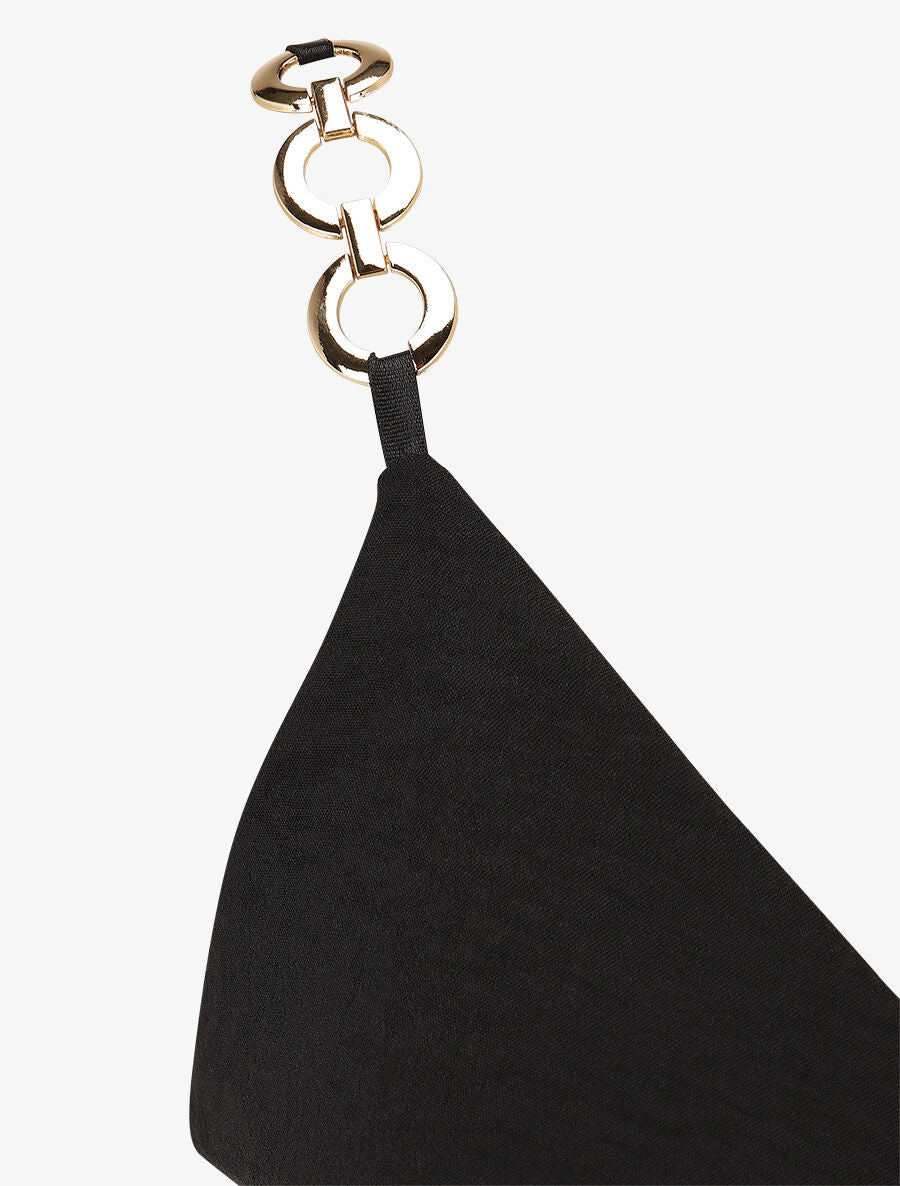 Combinaison ample à fines bretelles bijoux - Noir - 3