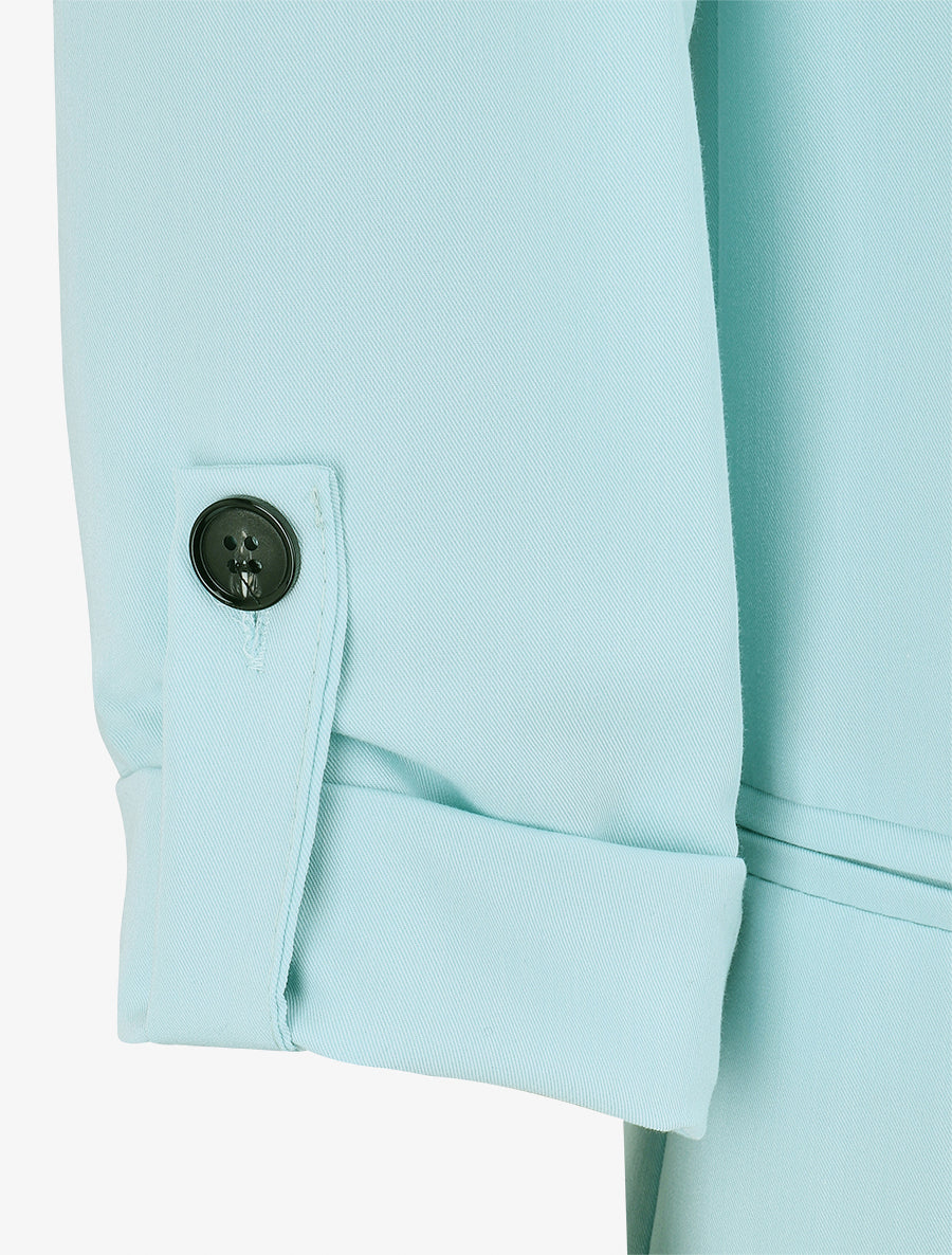Blazer droit épaulettes et manches 3/4 - Bleu clair - 3