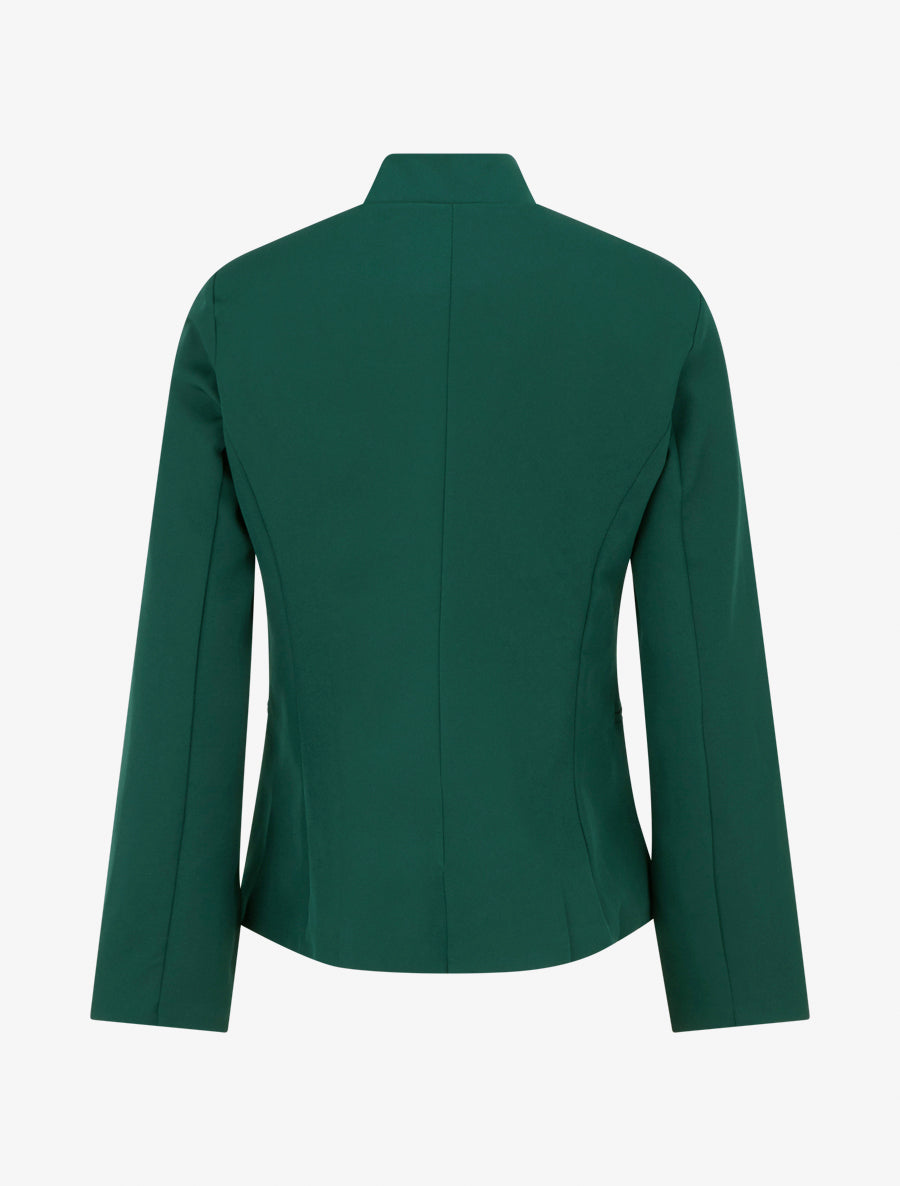 Blazer uni basique - Vert sapin - 2