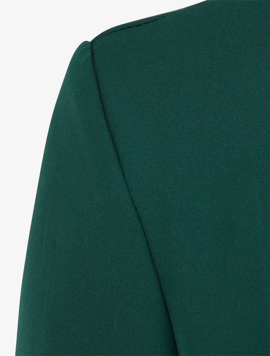 Veste droite à épaulettes - Vert sapin - 3