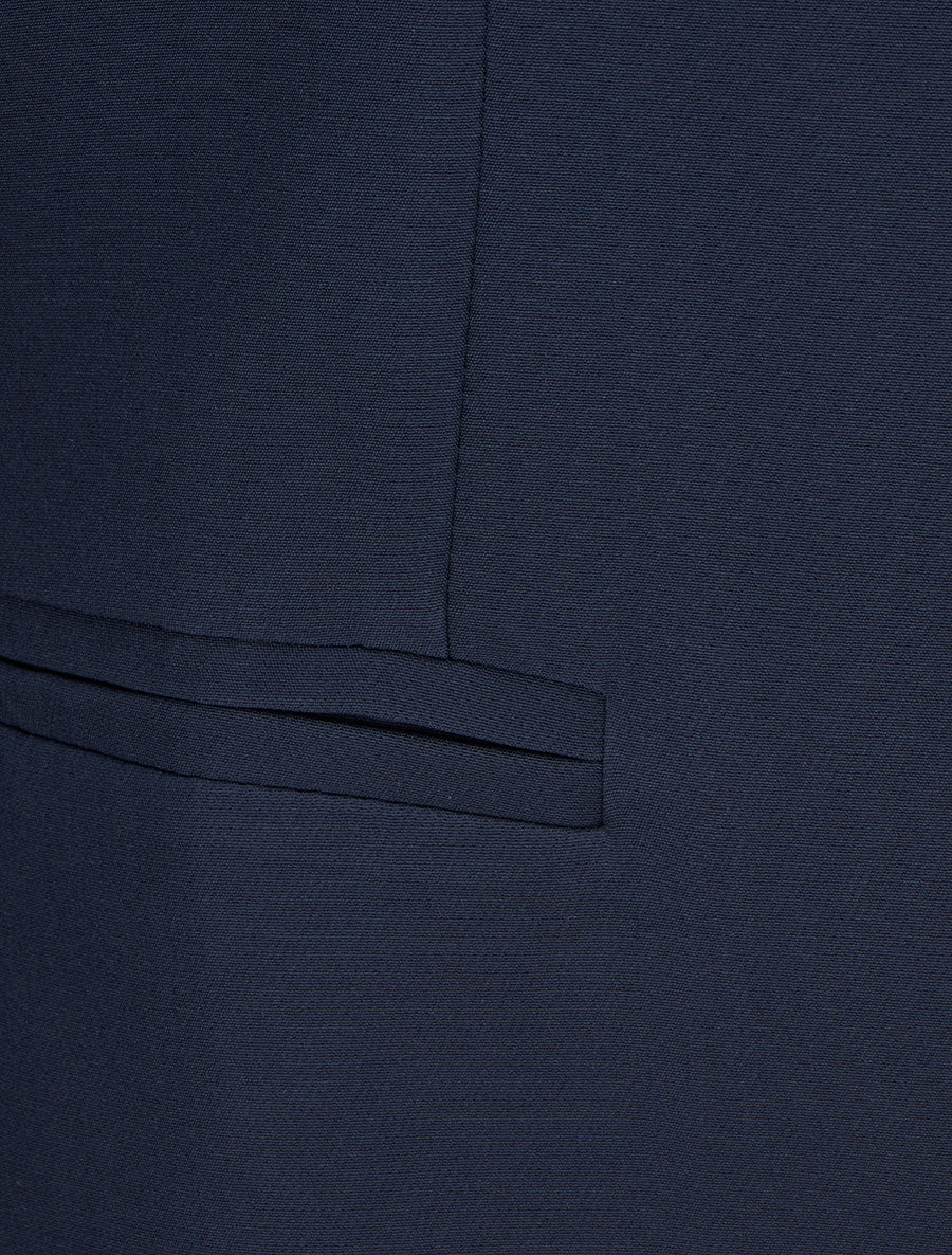 Veste droite à épaulettes - Marine - 3