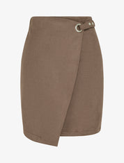 Omslagrok met oogje stijl - Bruin