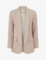 Blazer uni à poches décoratives - Taupe - 1