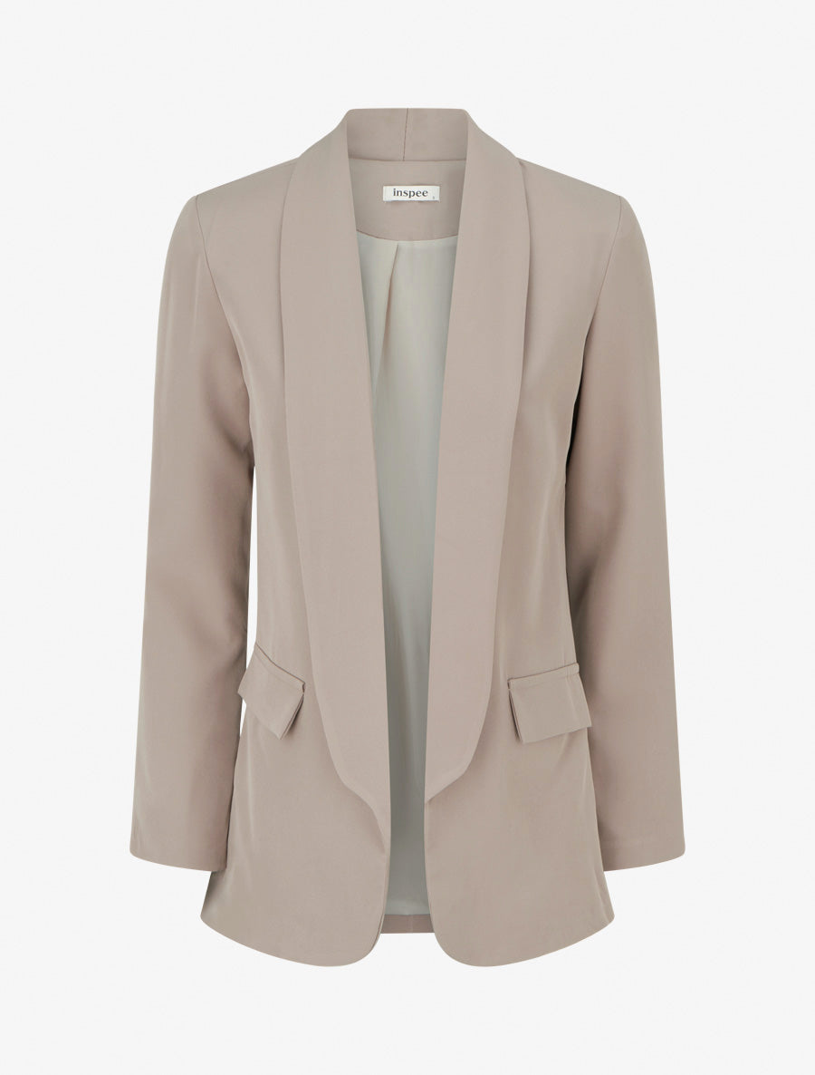 Effen blazer met decoratieve zakken - Mol
