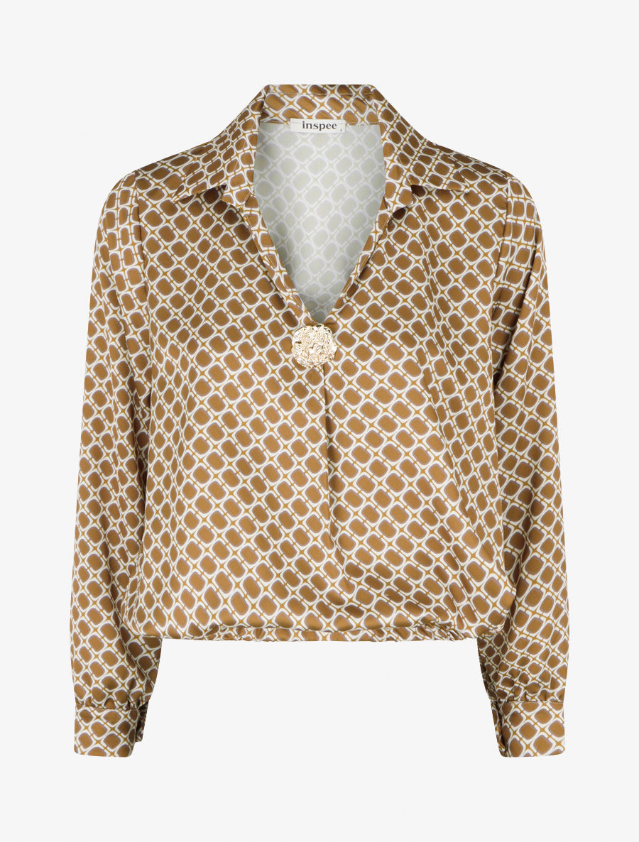 Blouse satinée imprimé 70&