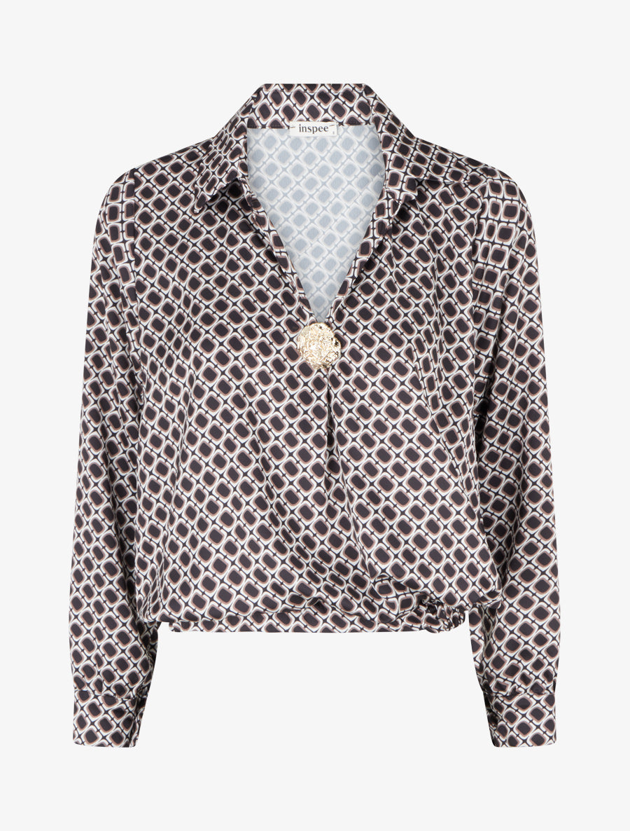 Blouse satinée imprimé 70&