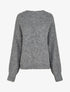 Pull uni en maille à détail irisé - Gris - 1