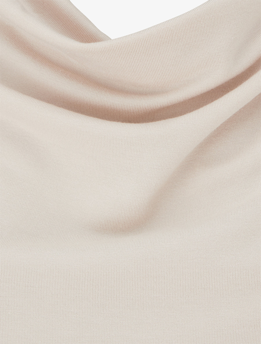 Top fluide à manches 3/4 chauve-souris - Beige - 3