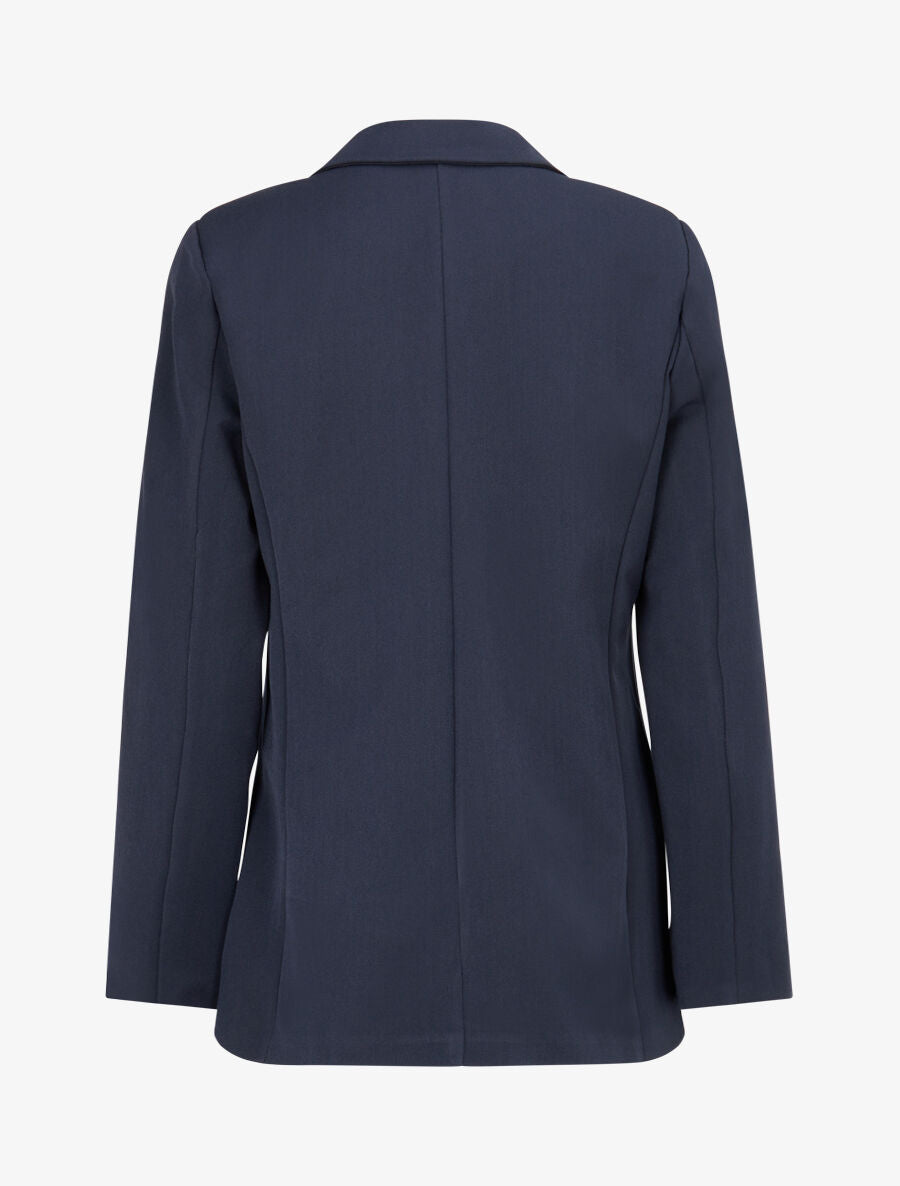 Veste basique cintrée à 1 bouton - Marine - 2