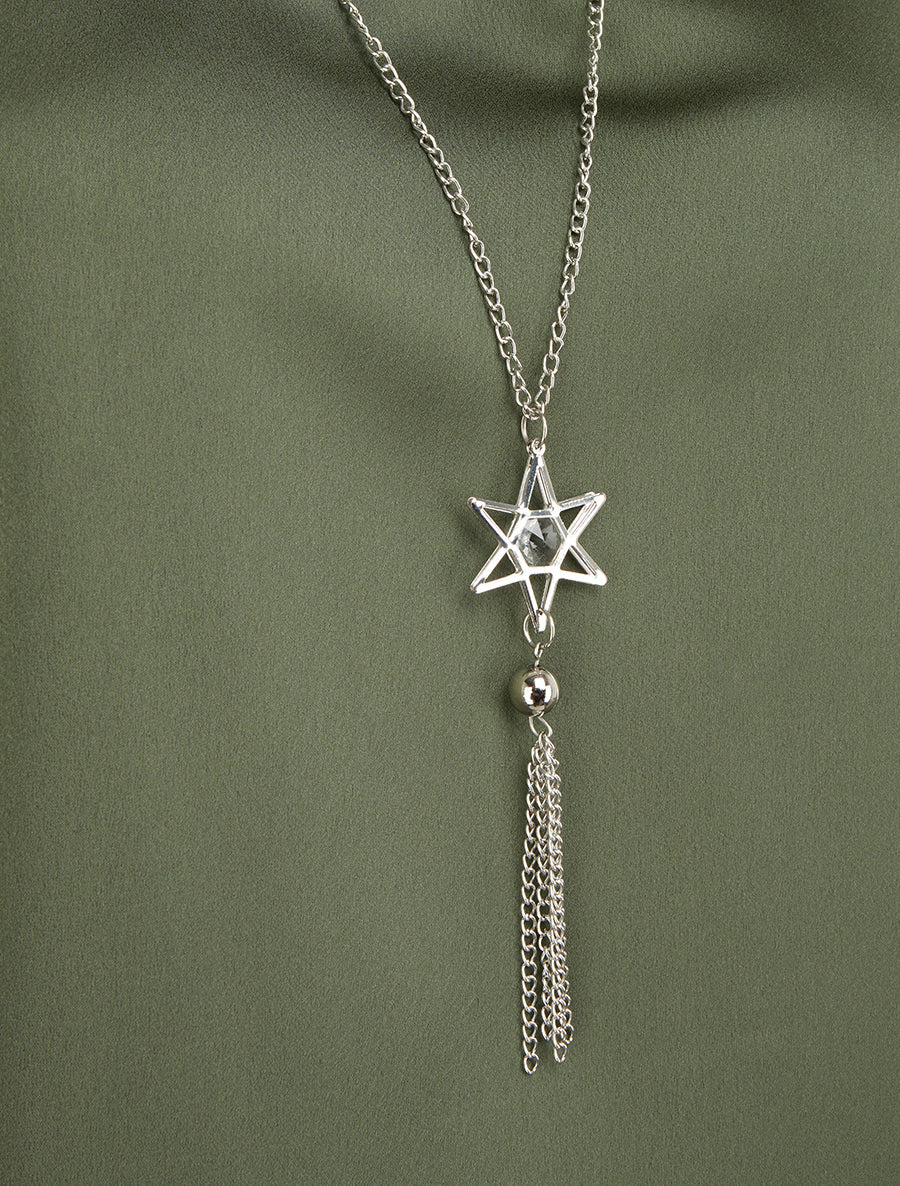 Top satiné sans manches à col bijou - Kaki - 3