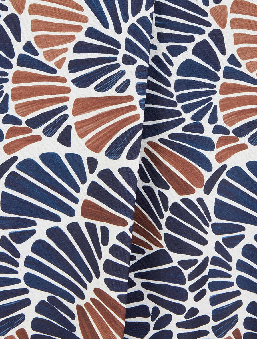 Top boule sans manches à imprimé mosaïque - Marine - 3