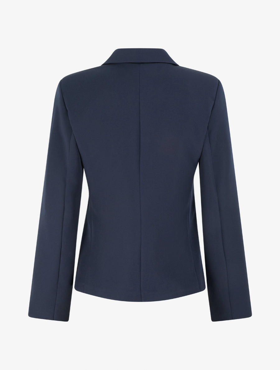 Blazer droit classique - Marine - 2