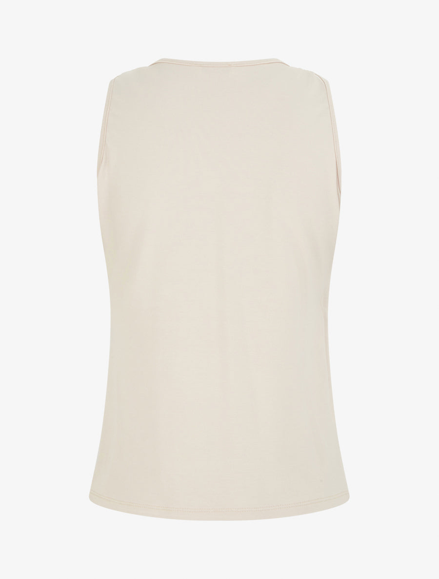 Top classique cache-coeur - Beige - 2