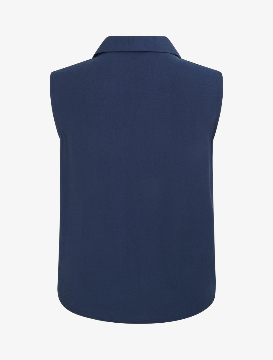 Top fluide effet noué - Marine - 2