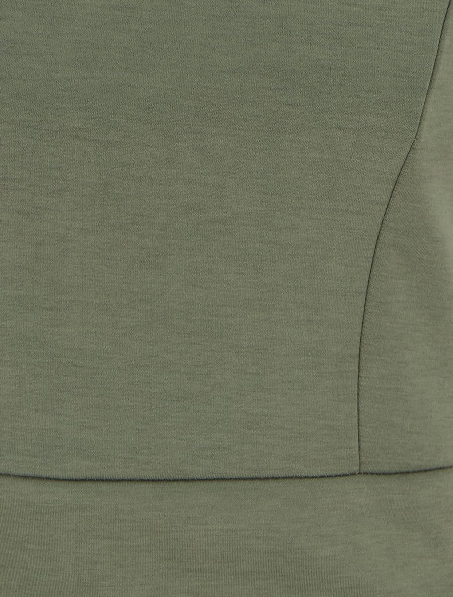 Robe ajustée à boutons décoratifs - Kaki - 3