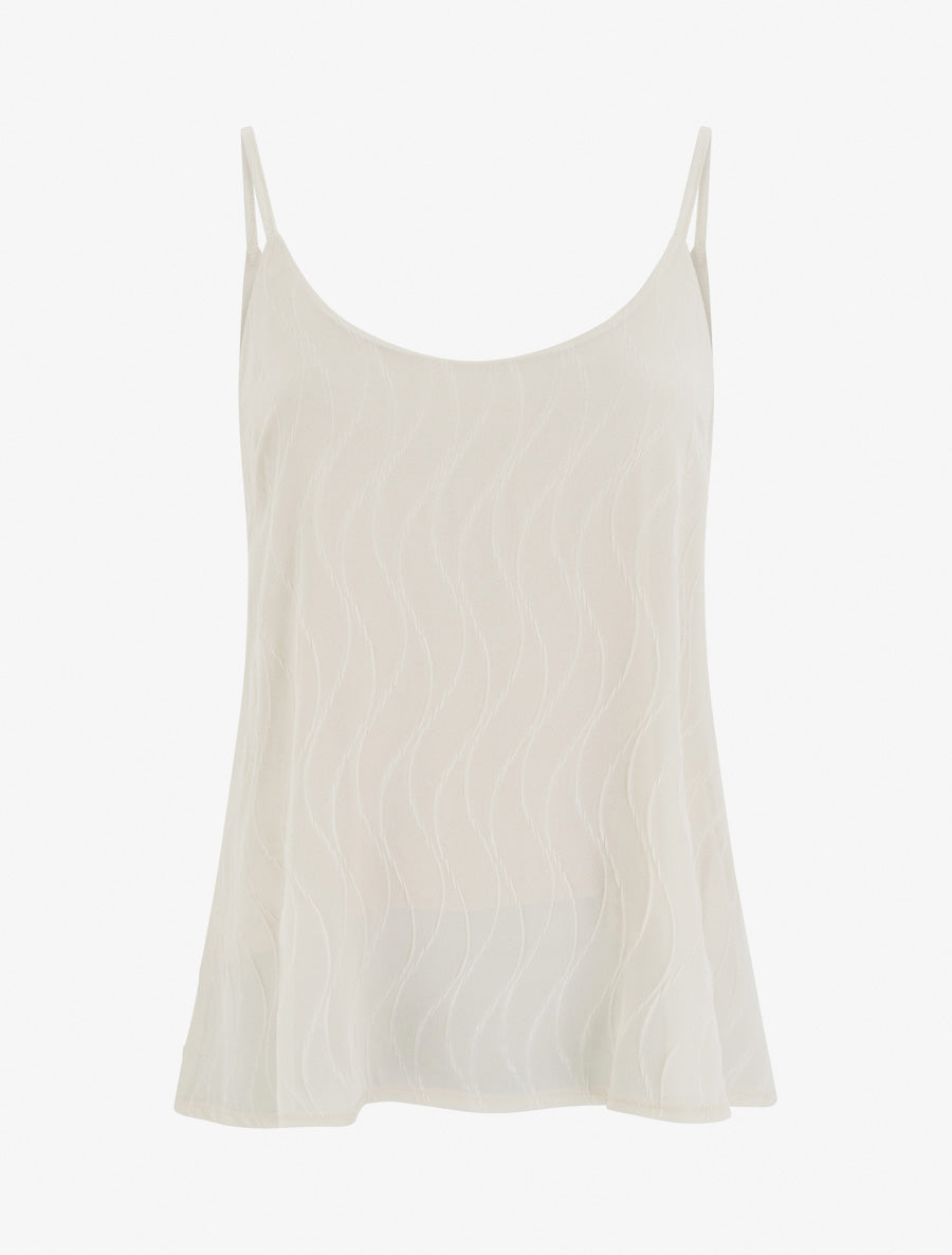 Caraco uni et texturé - Beige - 1