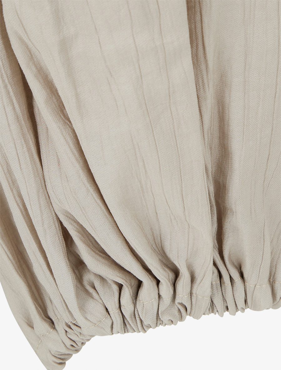Pantalon style sarouel à bouts élastiqués - Taupe clair - 3