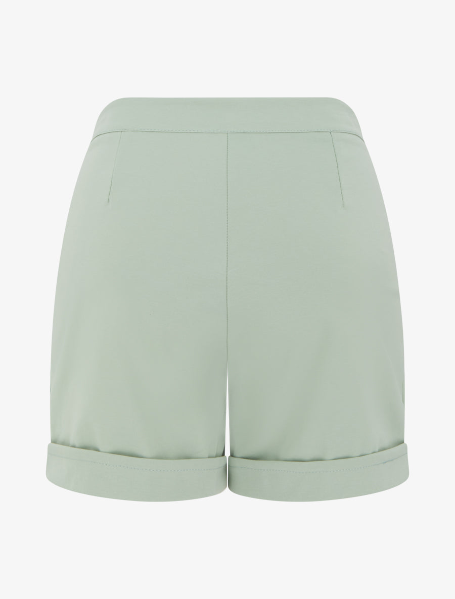 Short uni taille haute - Vert d&