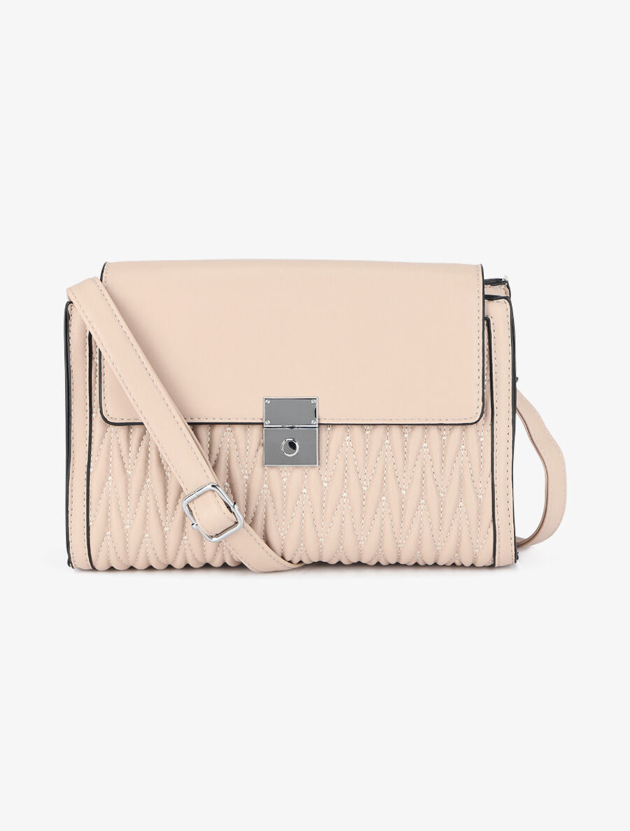 Sac besace Amanda - Beige - 1