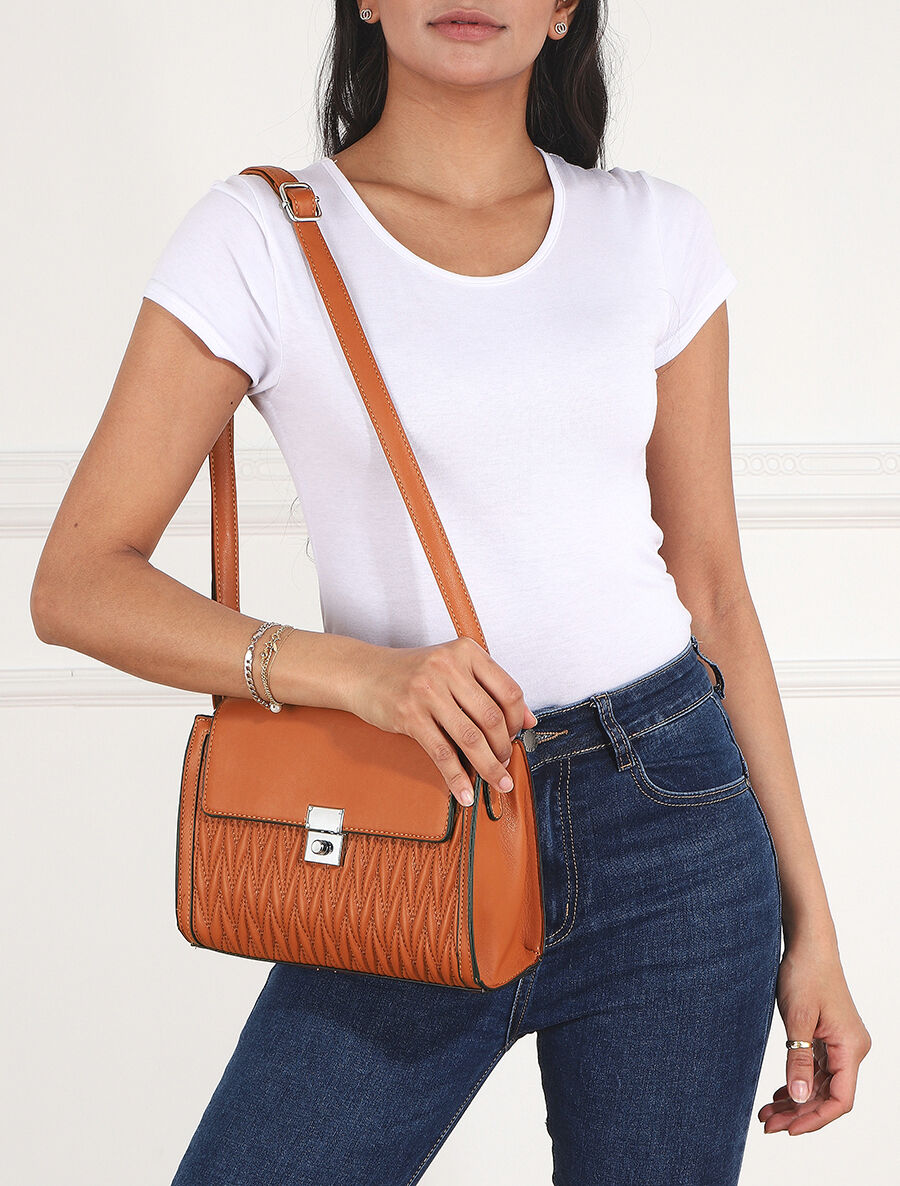 Sac besace Amanda - Camel - 5