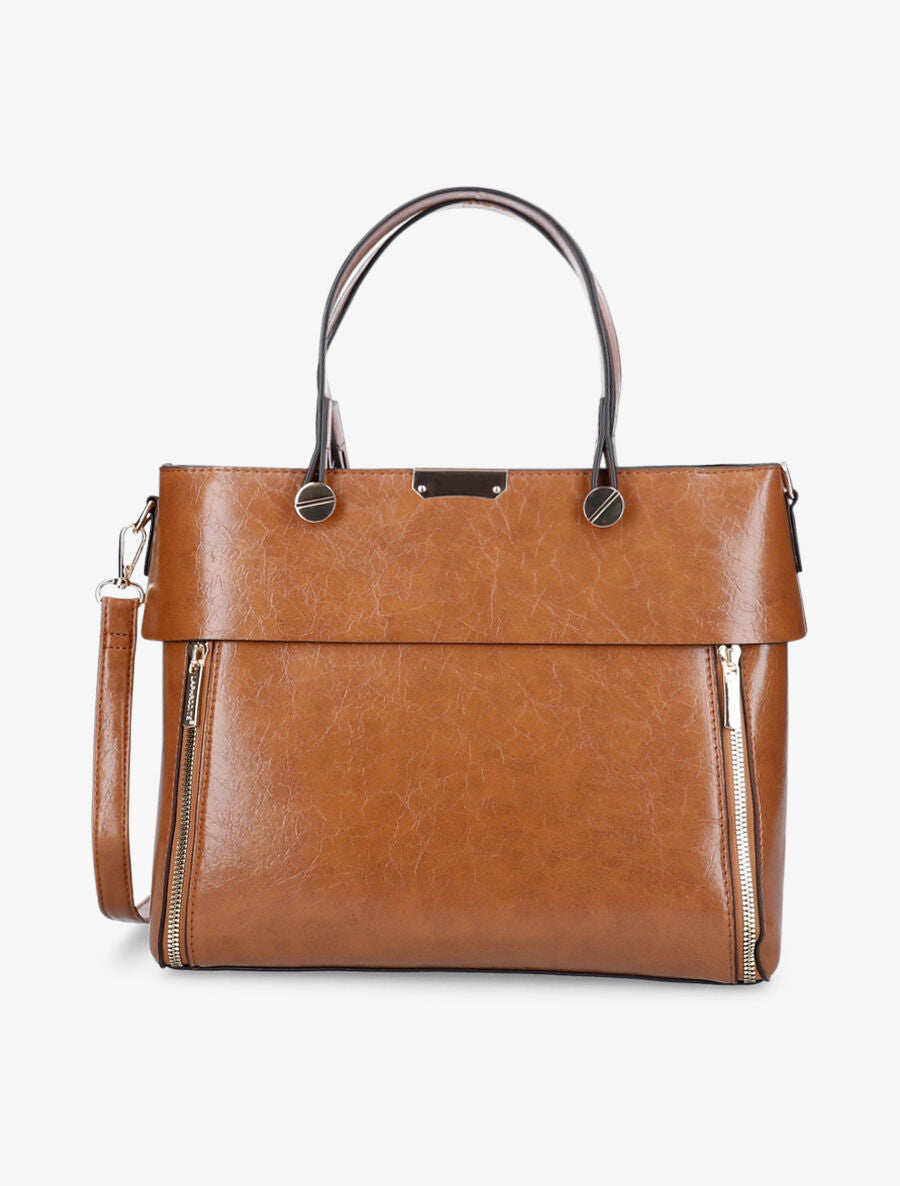 Sac cabas Frankie - Camel - 5