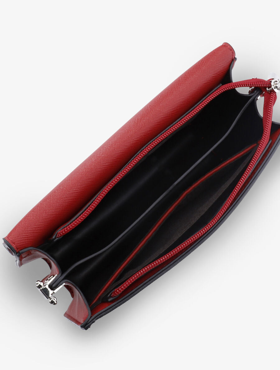 Sac besace Yasmine - Rouge - 4