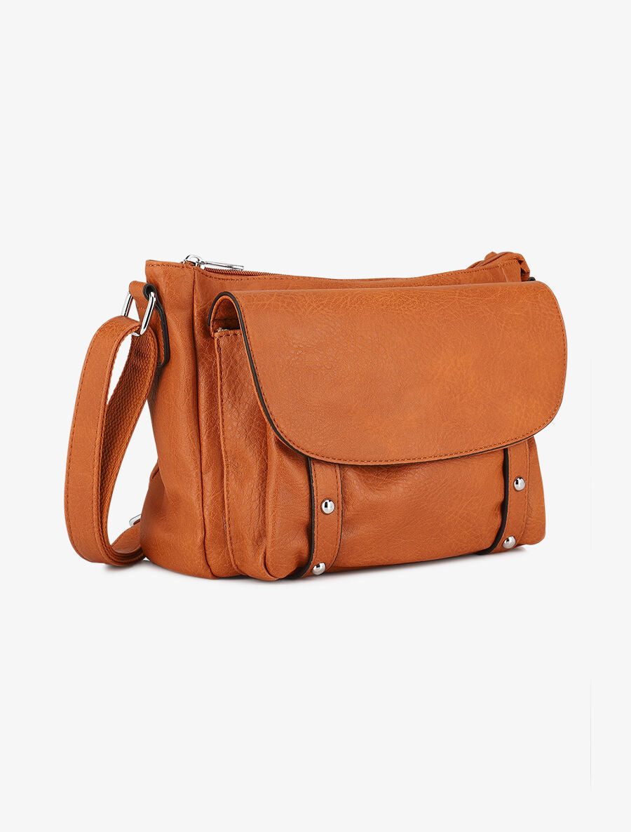 Sac bandoulière Célia - Camel - 3
