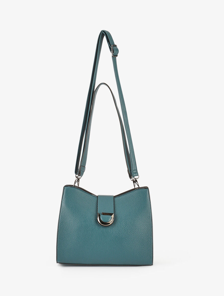 Sac à main Georgina - Bleu pétrole - 3