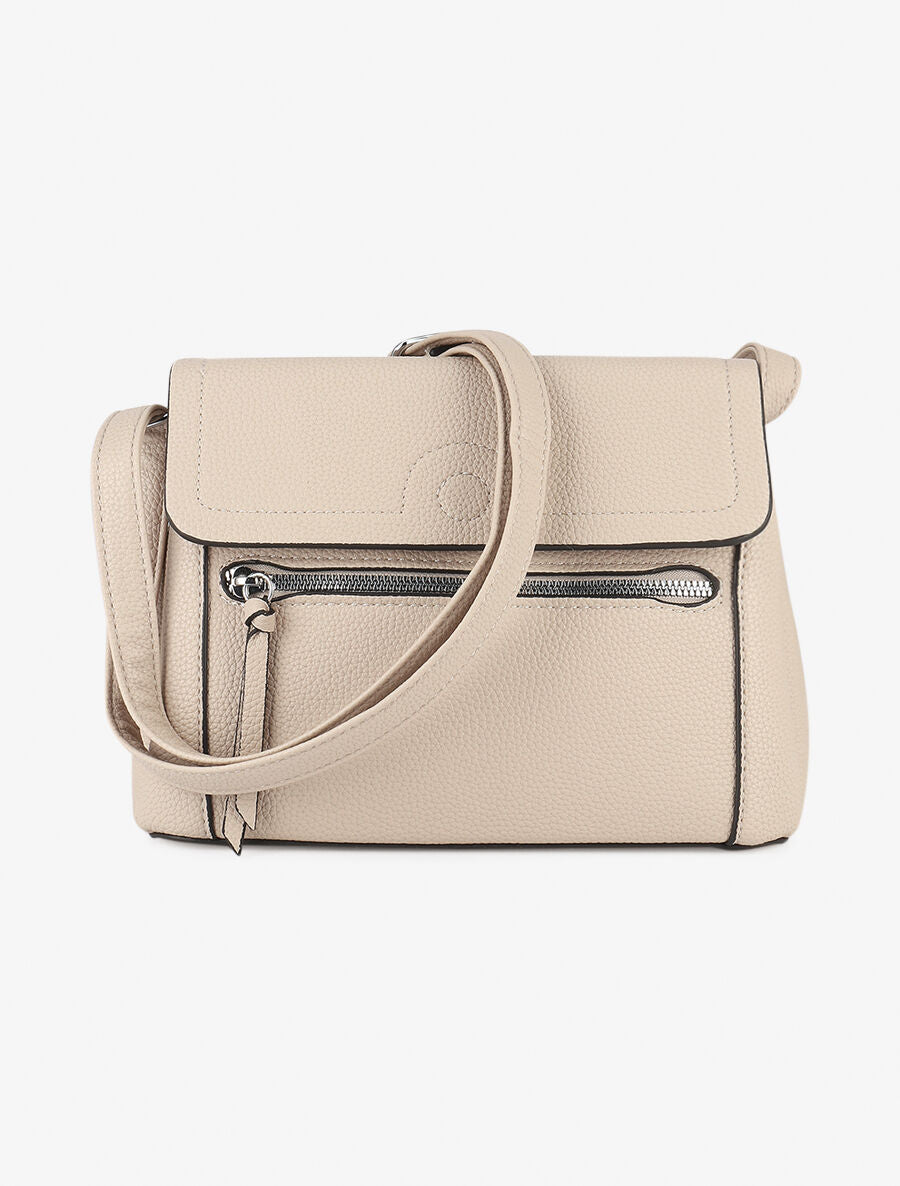 Sac bandoulière Alicia - Taupe clair - 1