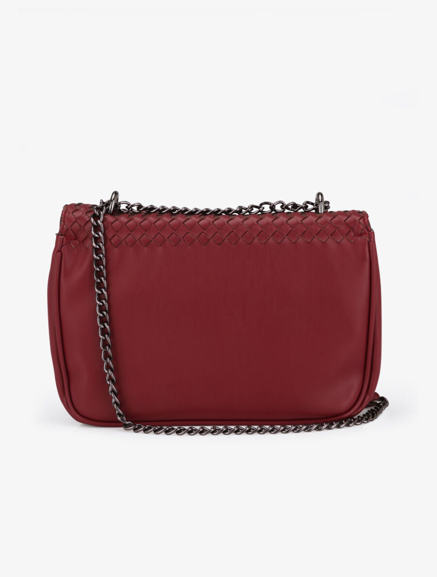 Sac besace Iris - Bordeaux - 3