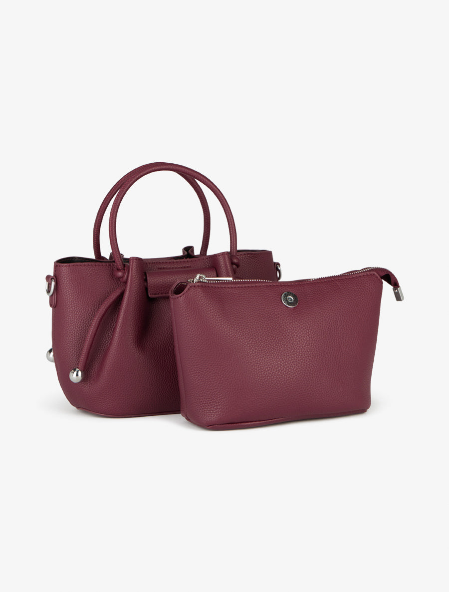 Sac besace Blanche - Prune -