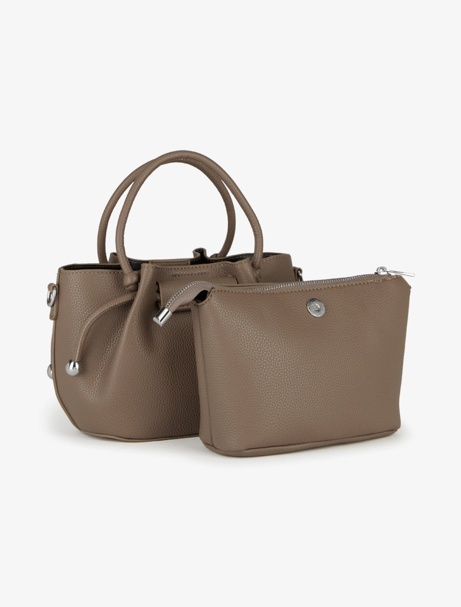 Sac besace Blanche - Taupe -
