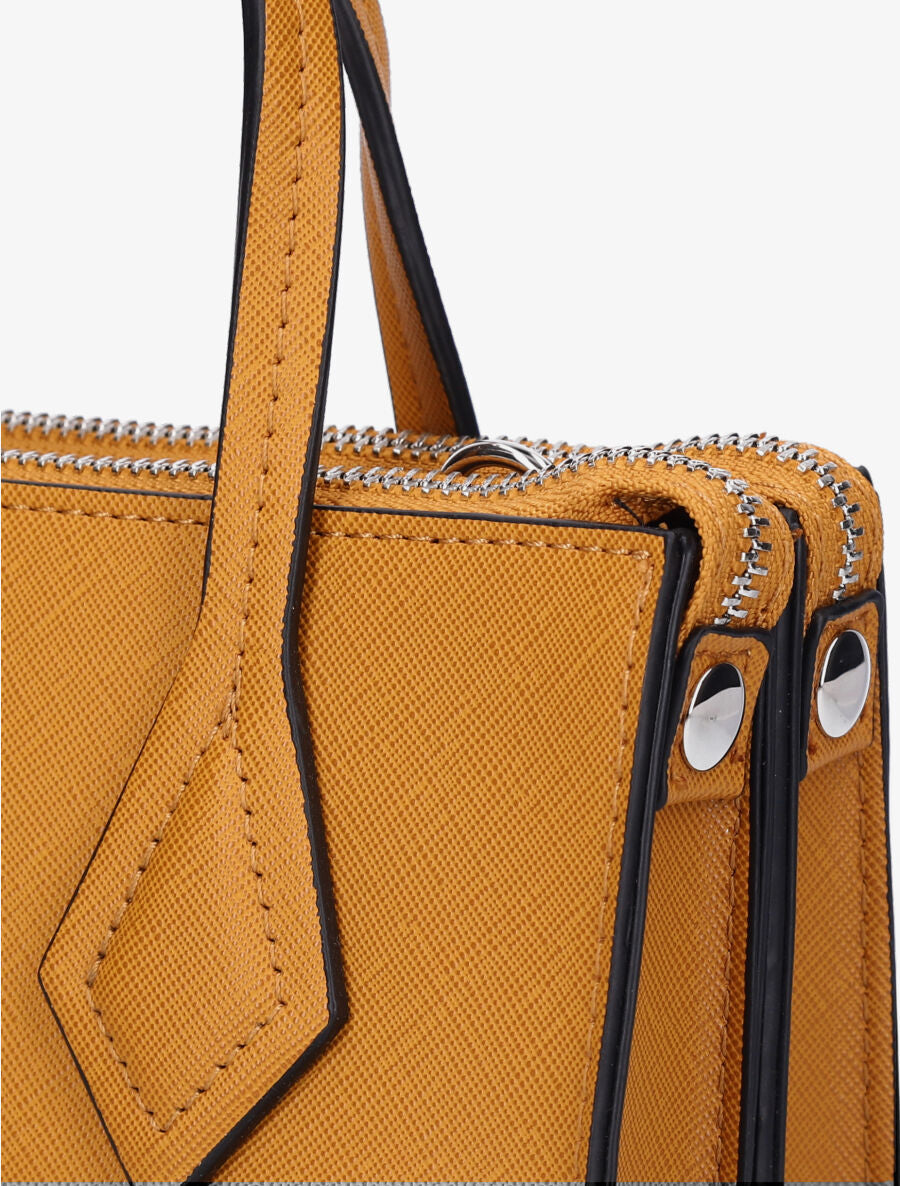 Sac besace Julie - Jaune moutarde - 4