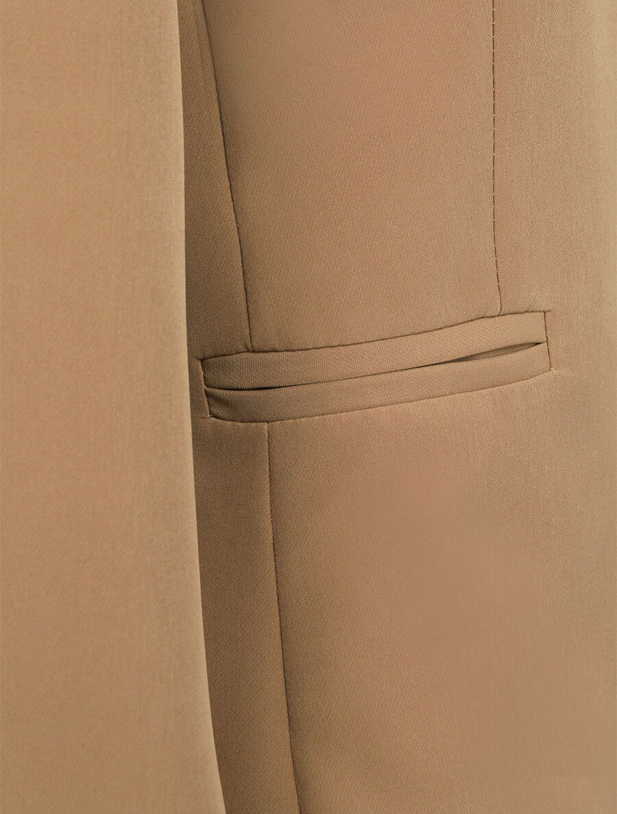 Veste unie ajustée - Camel - 3