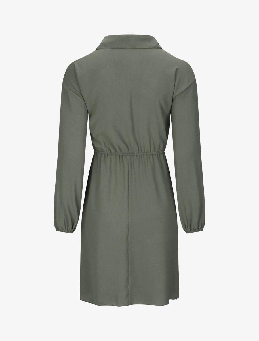 Robe chemise cintrée - Kaki - 2