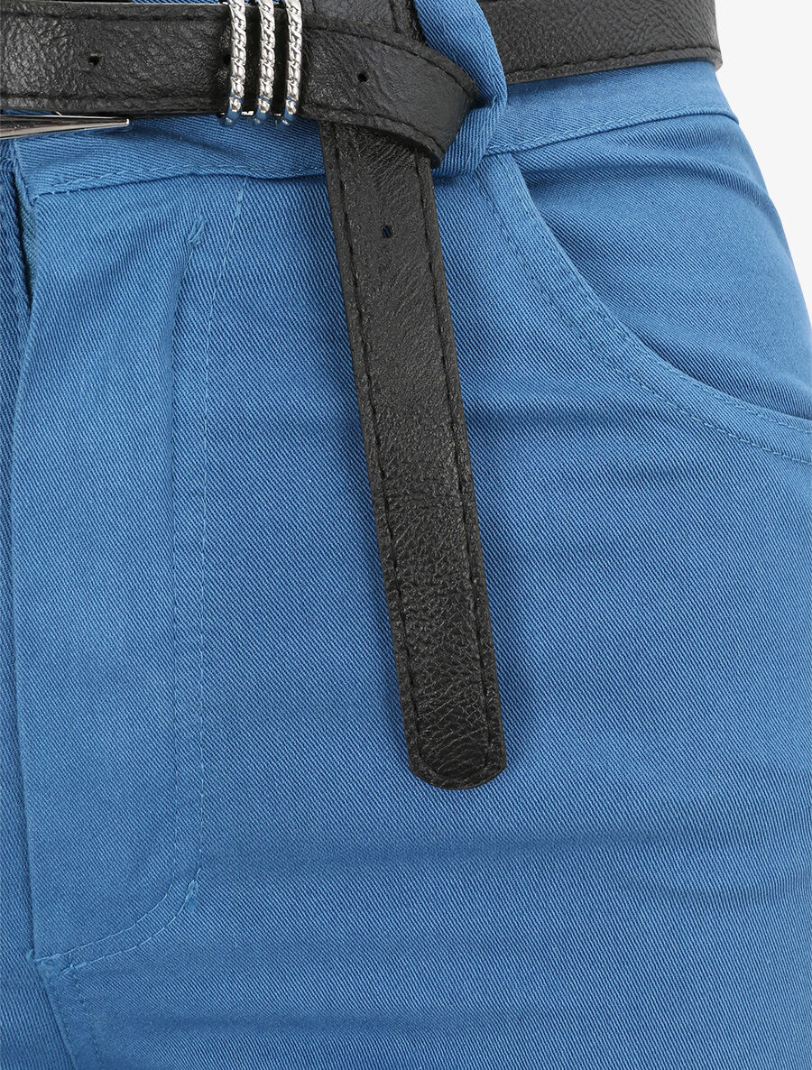 Jean flare uni - Bleu - 3