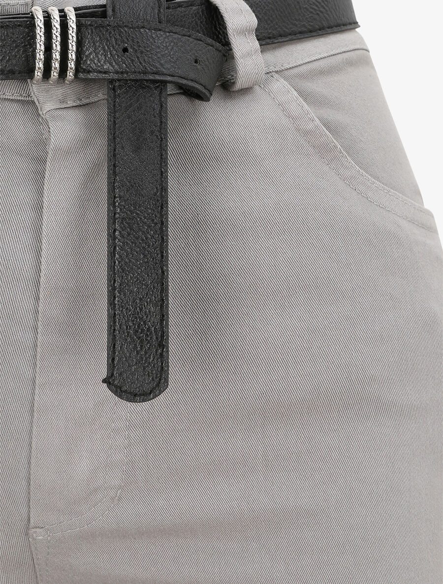 Jean flare uni - Gris - 3