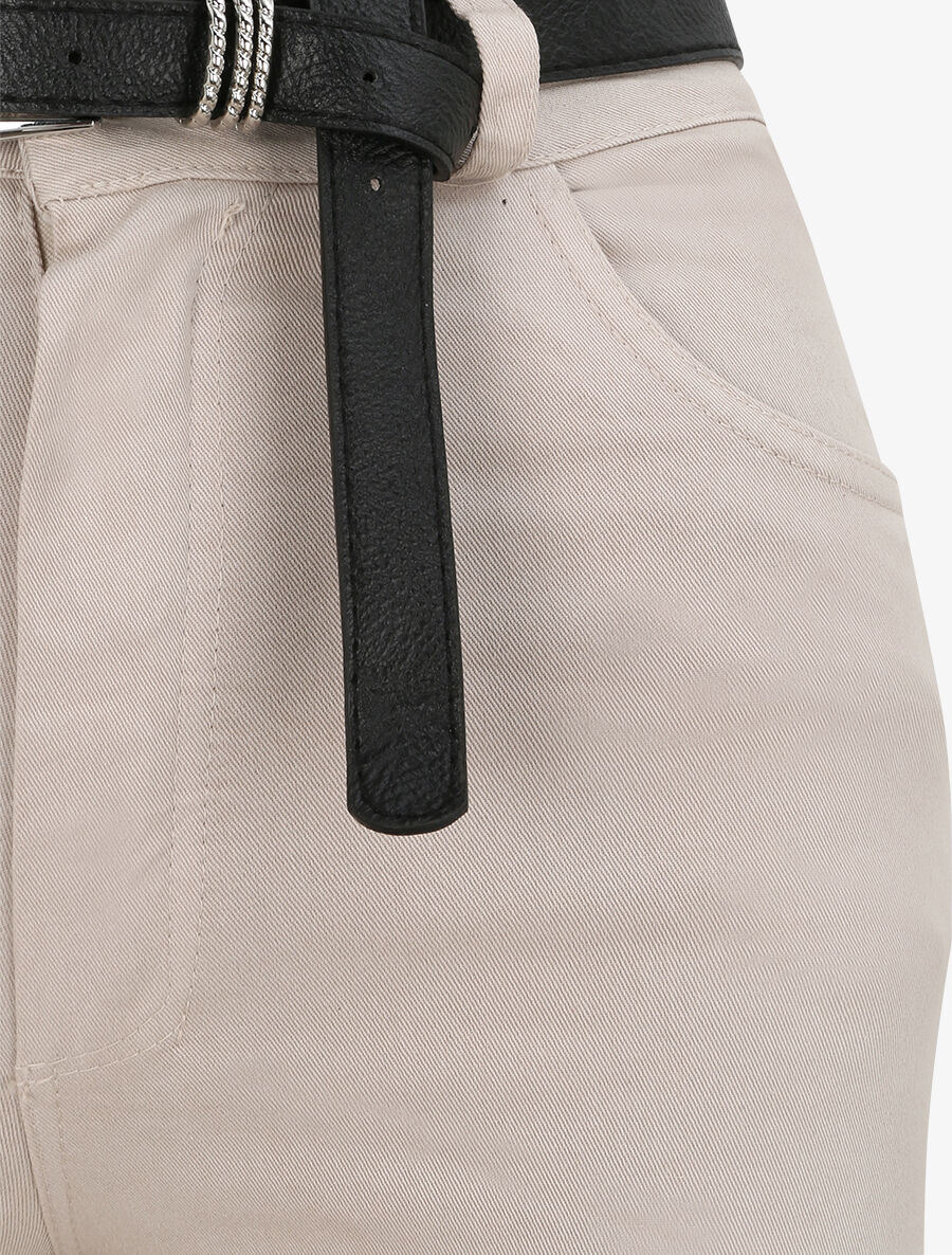 Jean flare uni - Beige - 3
