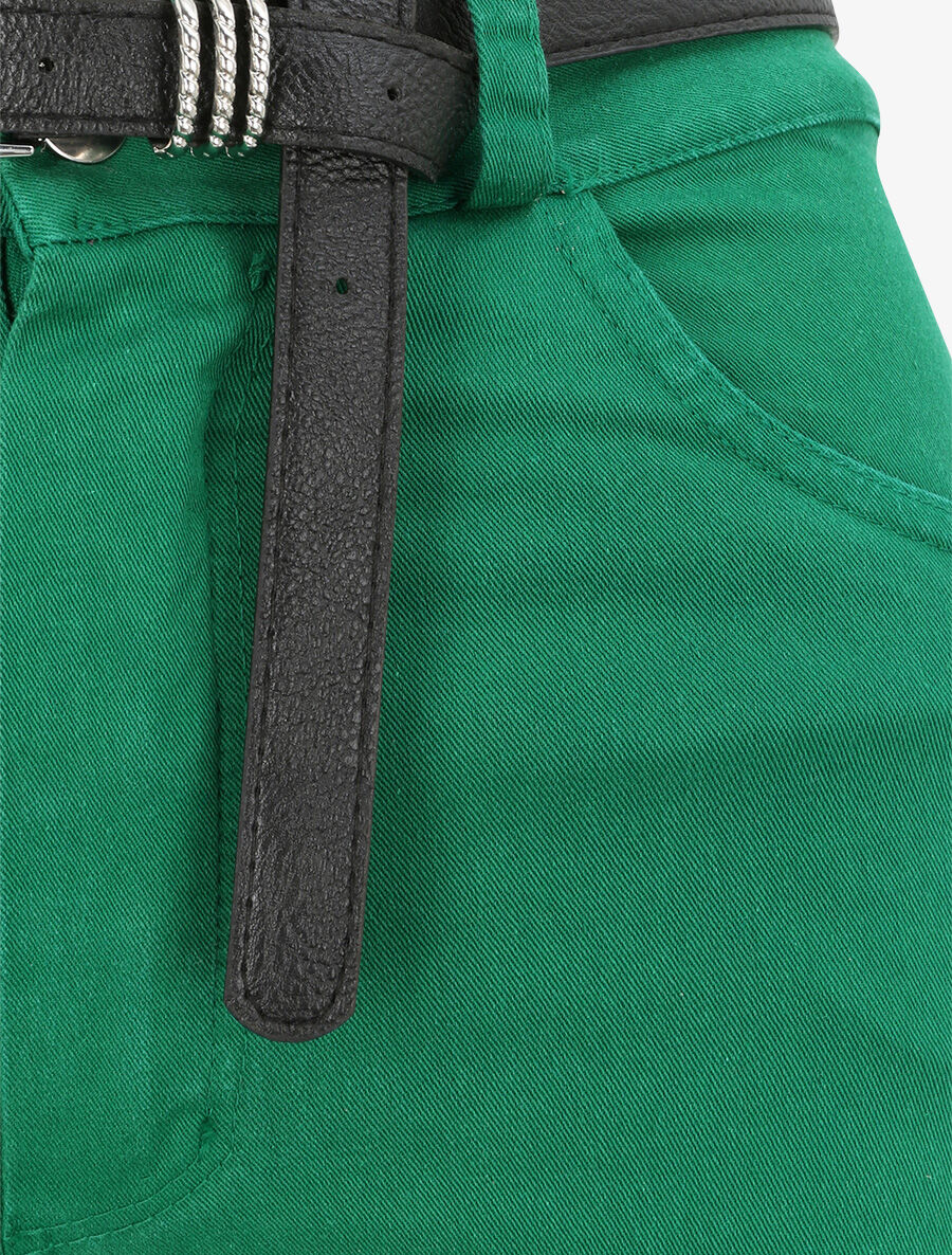 Jean flare uni - Vert - 3